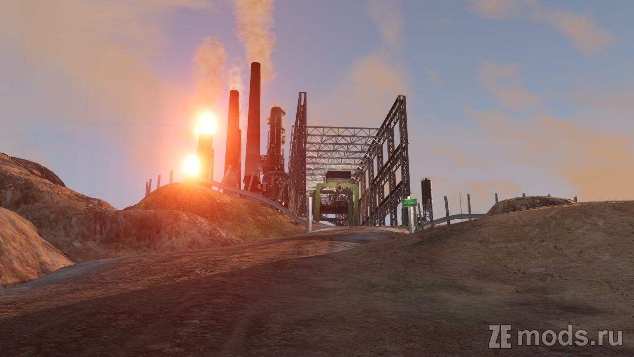 Карта "Fury Utah" (1.1) для BeamNG.drive (0.35.x)
