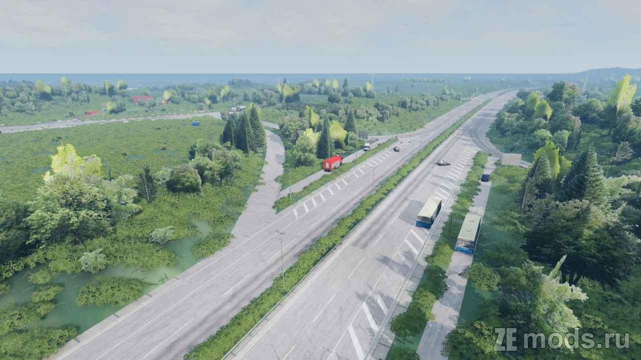 Карта "Miseluk Serbia" (1.2) для BeamNG.drive (0.35.x)