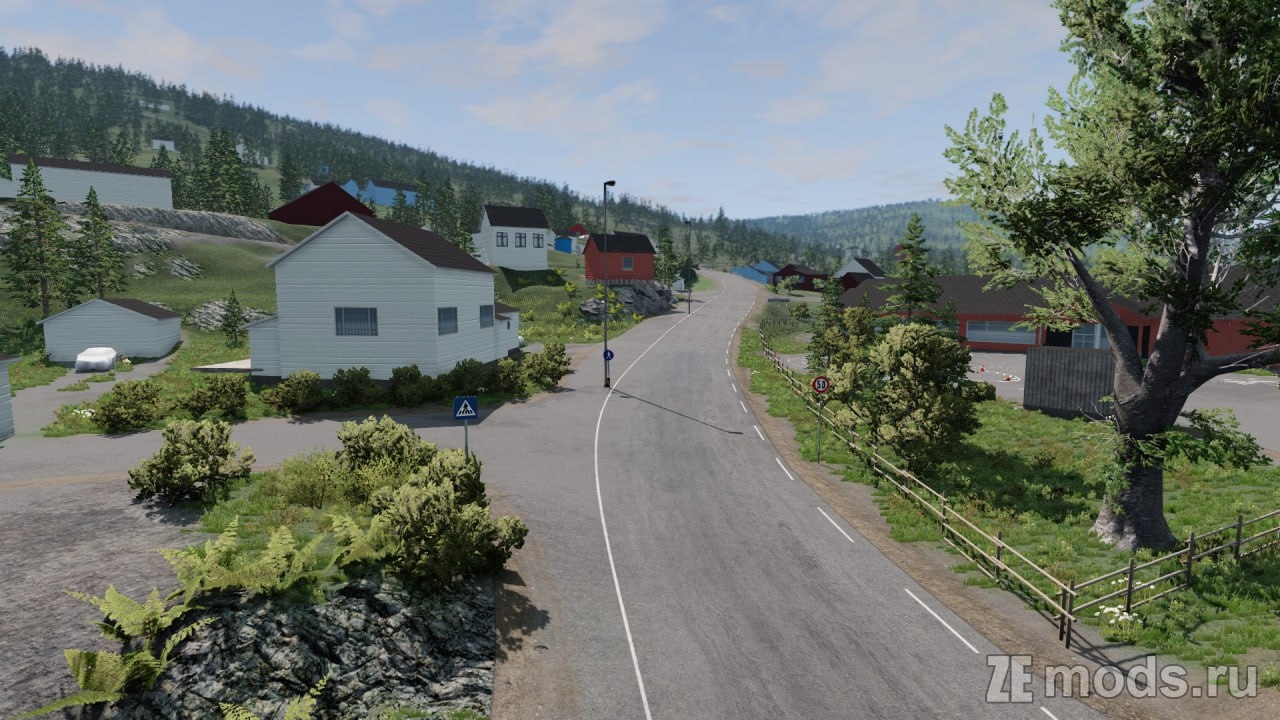 Мод Карта &quot;Norwegian Road 152&quot; (0.1.1) для BeamNG.drive (0.35.x)  