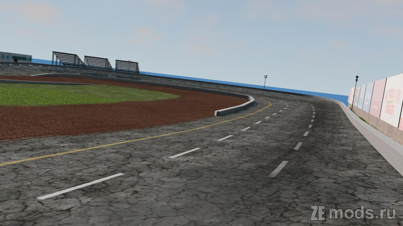 Мод Карта &quot;Oval&quot; (0.9) для BeamNG.drive (0.35.x)