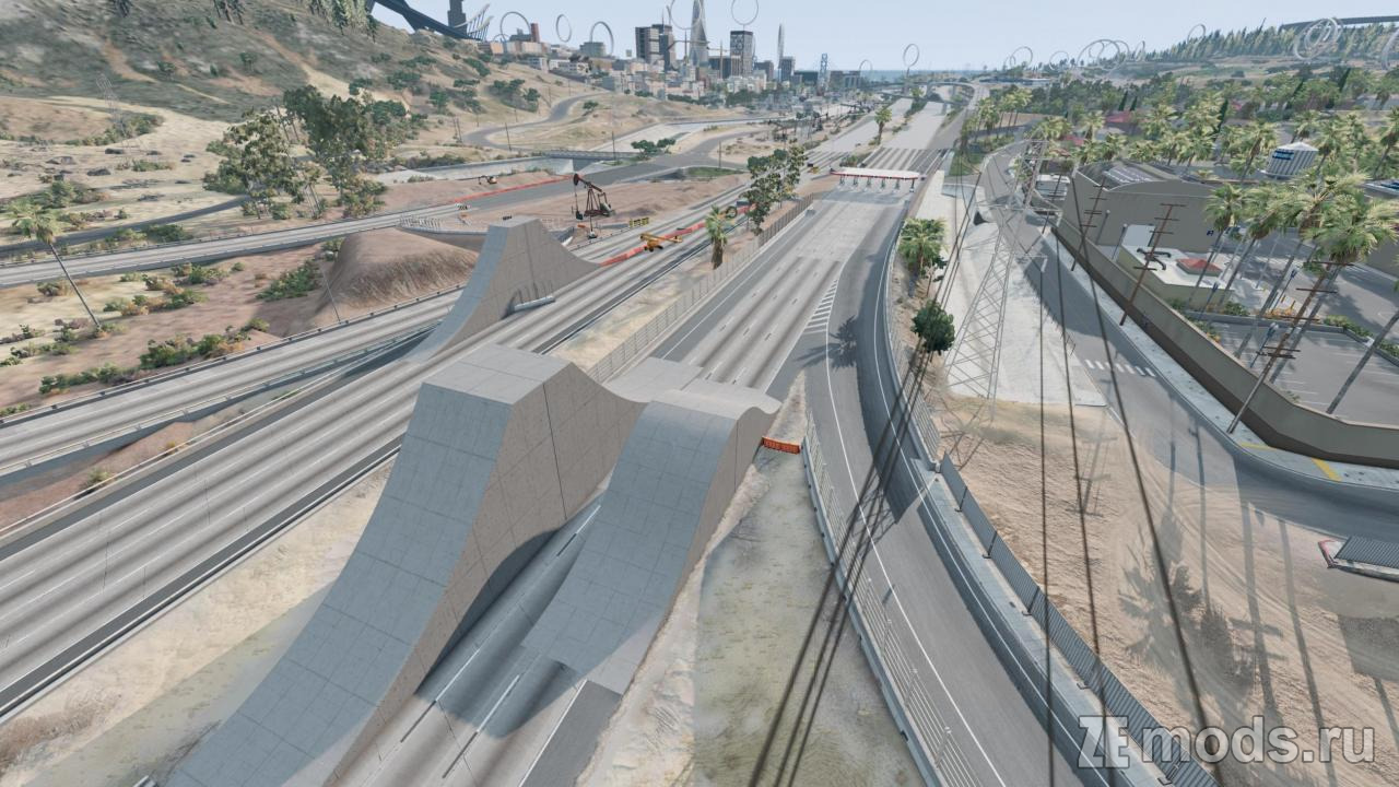 Карта "Plenum’s West Coast USA" (0.35) для BeamNG.drive (0.35.x)