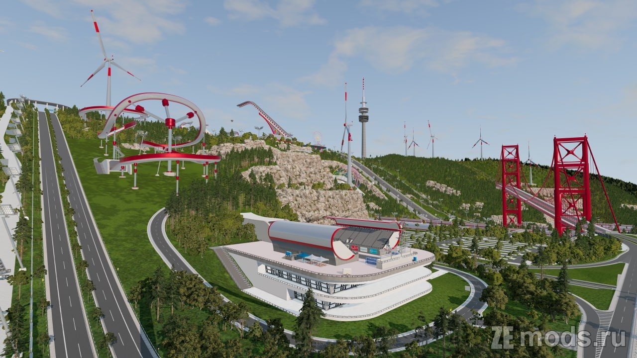 Мод Карта "Car Jump Arena (2025)" (1.0) для BeamNG.drive (0.35.x)