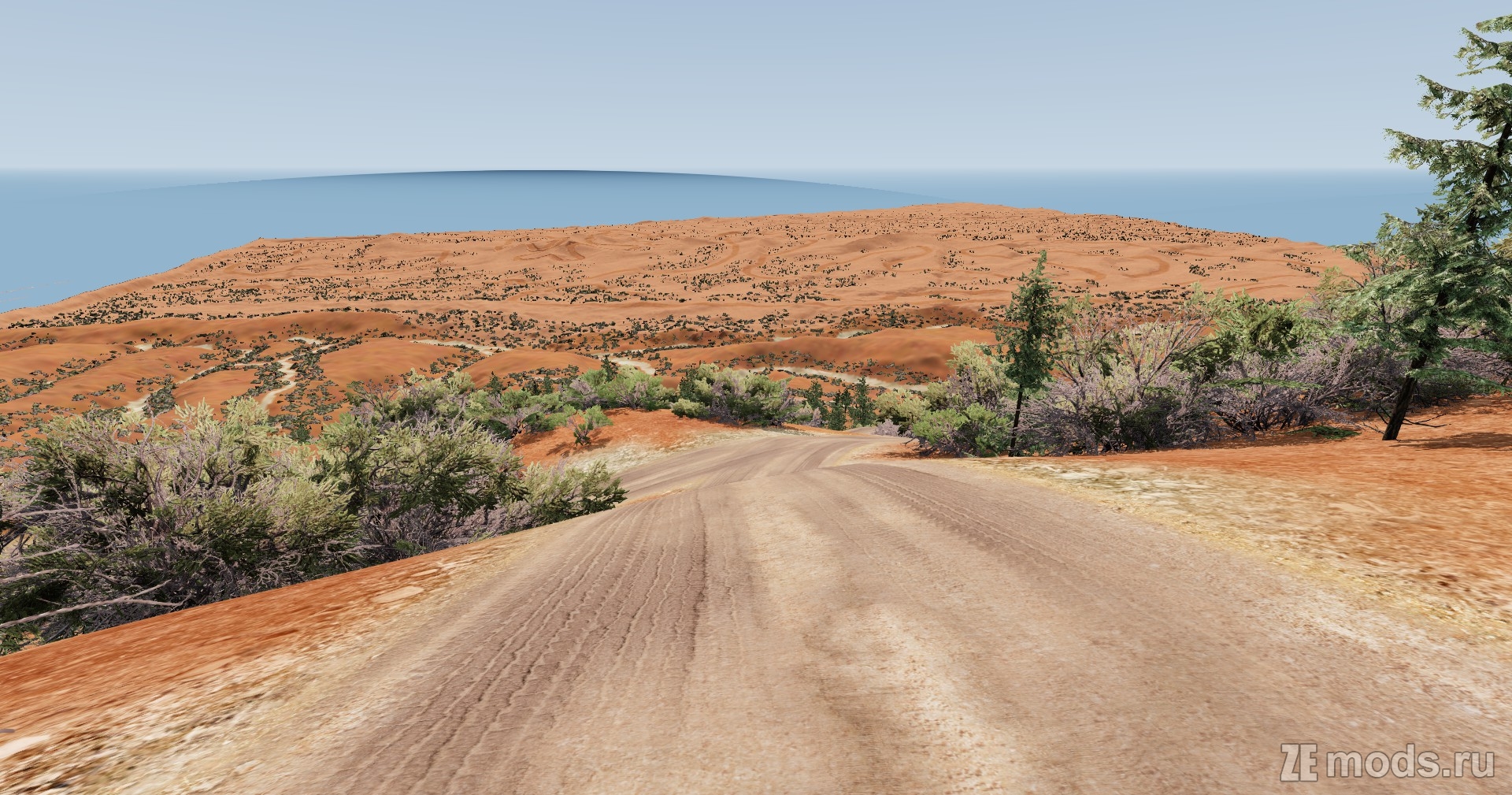 Карта "Coral Pink Sand Dunes" (1.3.1) для BeamNG.drive (0.35.x)   