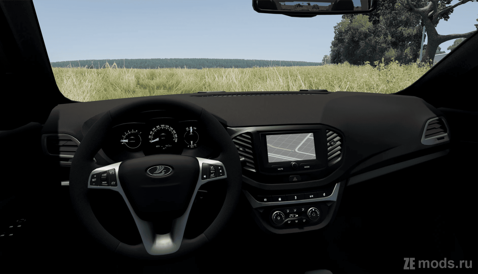 Мод Lada Vesta (3.0) для BeamNG.drive (0.35.x)