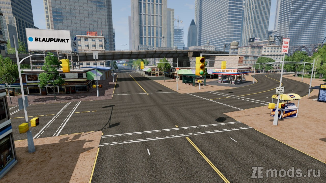Карта "MBWR City" (1.0) для BeamNG.drive (0.35.x)