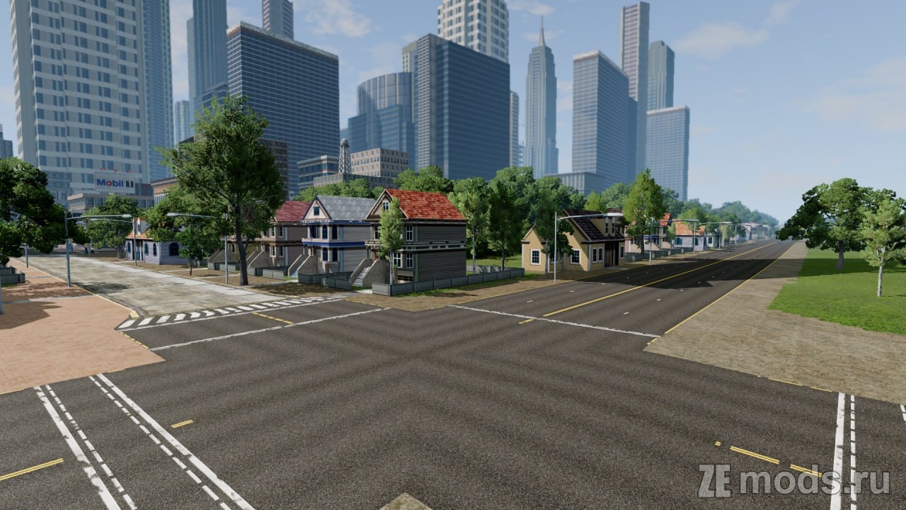 Мод Карта &quot;MBWR City&quot; (1.0) для BeamNG.drive (0.35.x)