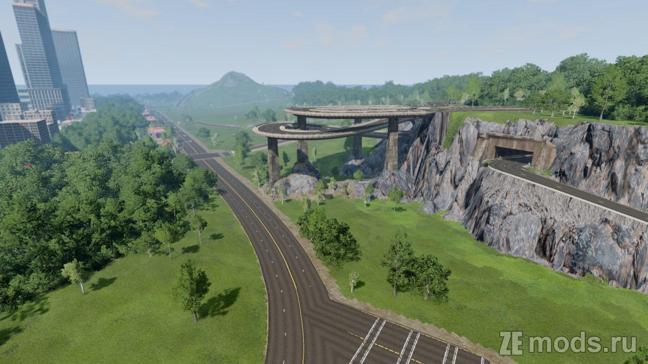 Мод Карта &quot;MBWR City&quot; (1.0) для BeamNG.drive (0.35.x)