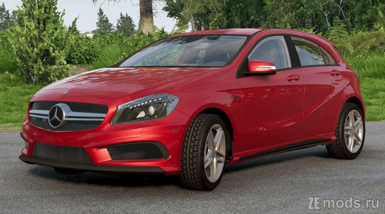 Мод Mercedes-Benz A45 AMG (1.0) для BeamNG.drive (0.35.x)