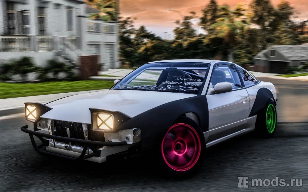 Мод Nissan 180SX JDM (1.5) для BeamNG.drive (0.35.x)