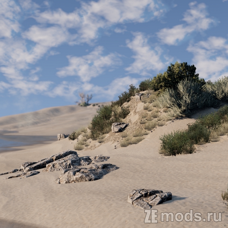 Мод Карта "Pure Sands" (1.4) для BeamNG.drive (0.35.x)