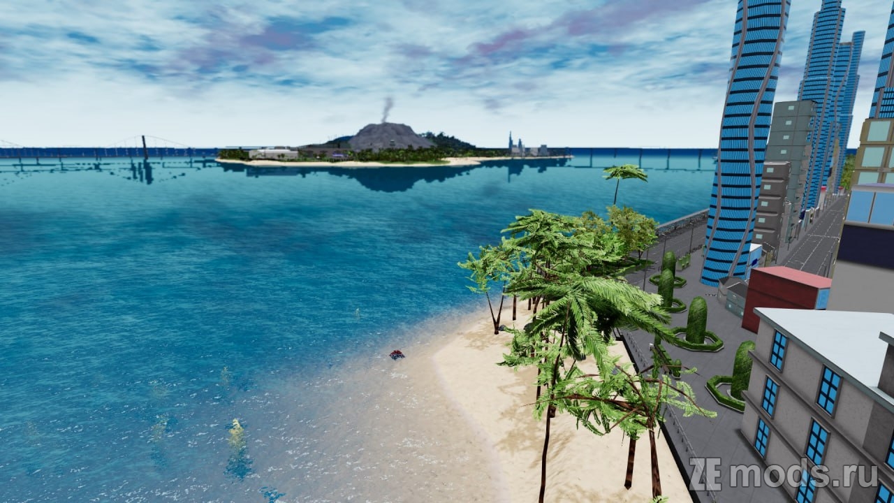 Карта "Japan Island" (1.3) для BeamNG.drive (0.35.x)