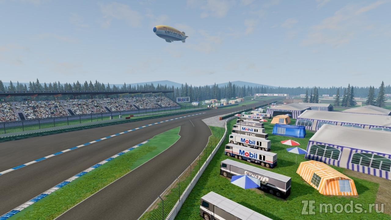 Мод Карта &quot;MBWR Hockenheimring&quot; (1.1) для BeamNG.drive (0.35.x)