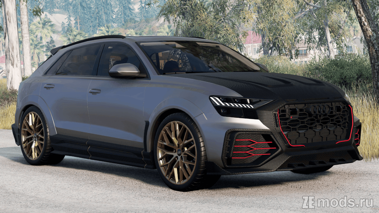 Audi Q8 50 TDI Quattro S Line 2018 (1.0) для BeamNG.drive (0.35.x)