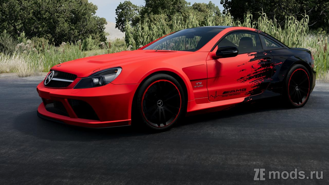 Mercedes-Benz SL65 AMG Black Series (1.4) для BeamNG.drive (0.35.x) 