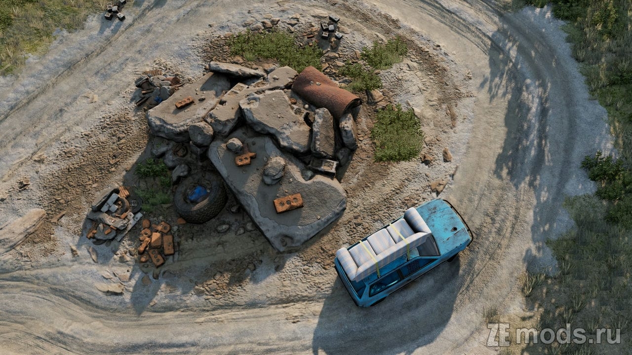 Мод Карта "Gambler Hills" (1.21) для BeamNG.drive (0.35.x)
