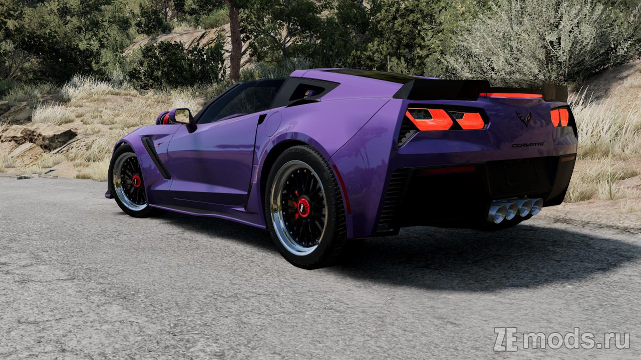 Мод Chevrolet Corvette C7 (1.2) для BeamNG.drive (0.35.x)