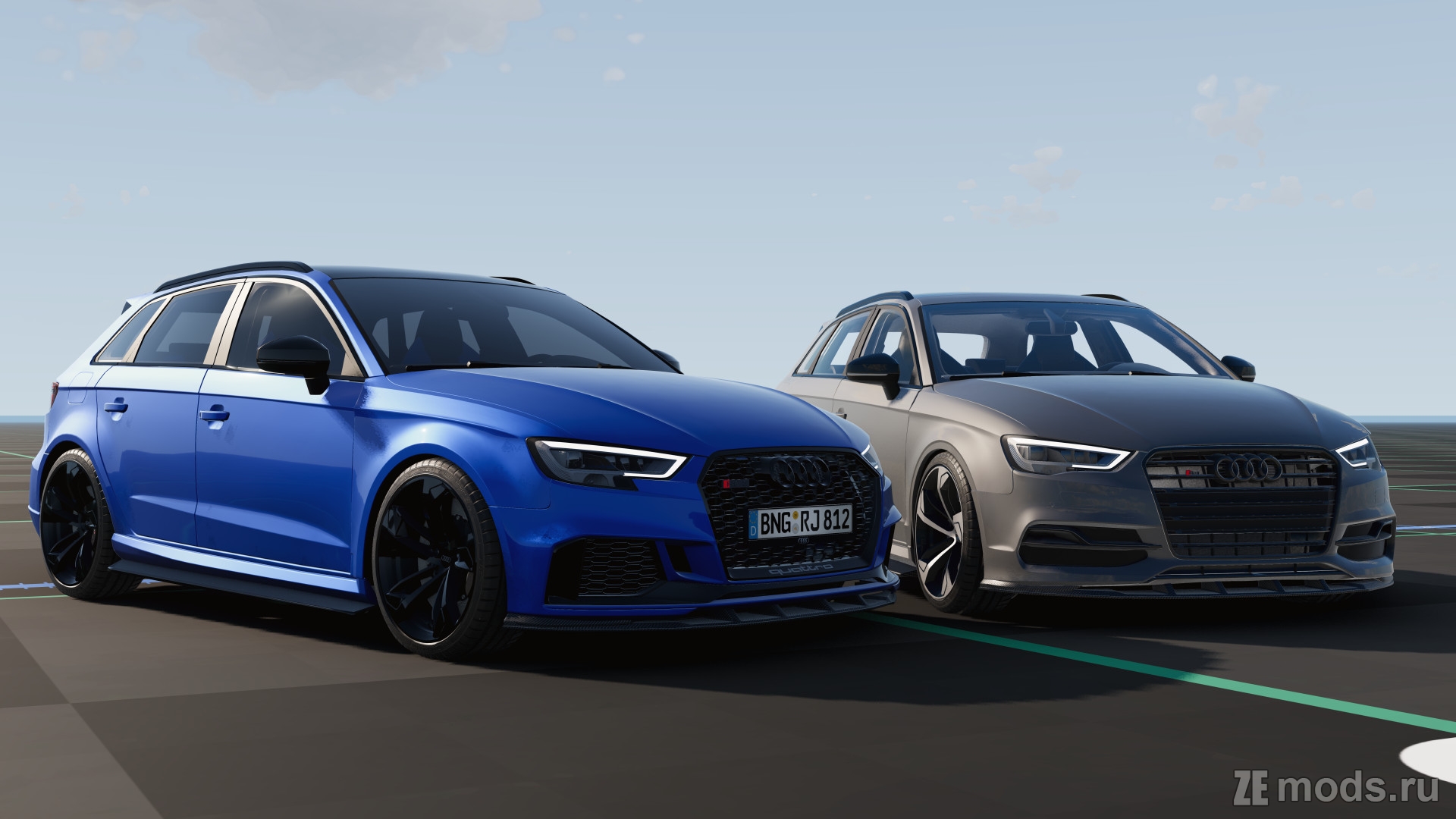 Мод Audi S3/RS3 2015-2018 (1.0) для BeamNG.drive (0.35.x)