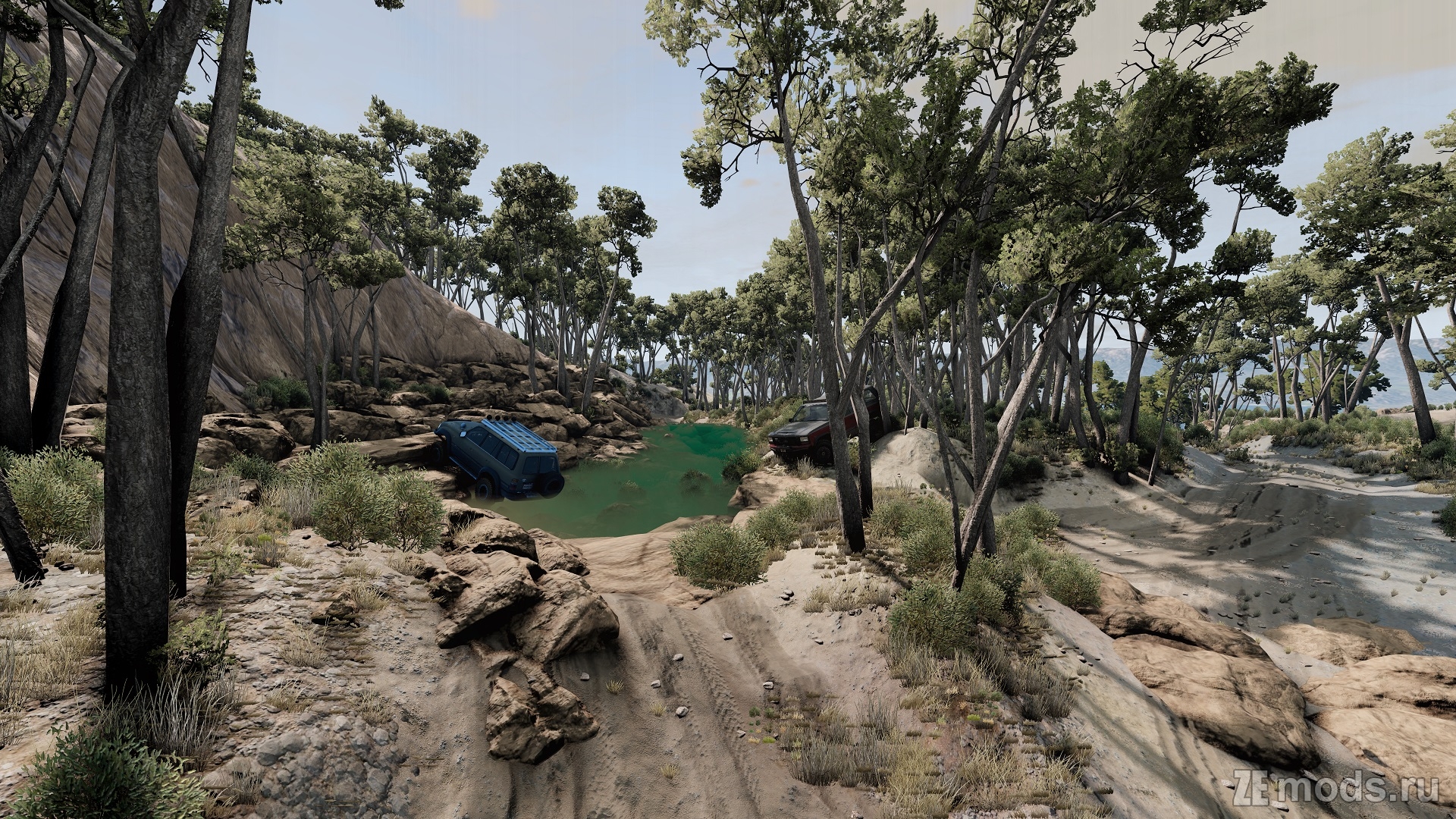 Мод Карта &quot;4x4 Grounds&quot; (1.8) для BeamNG.drive (0.35.x)