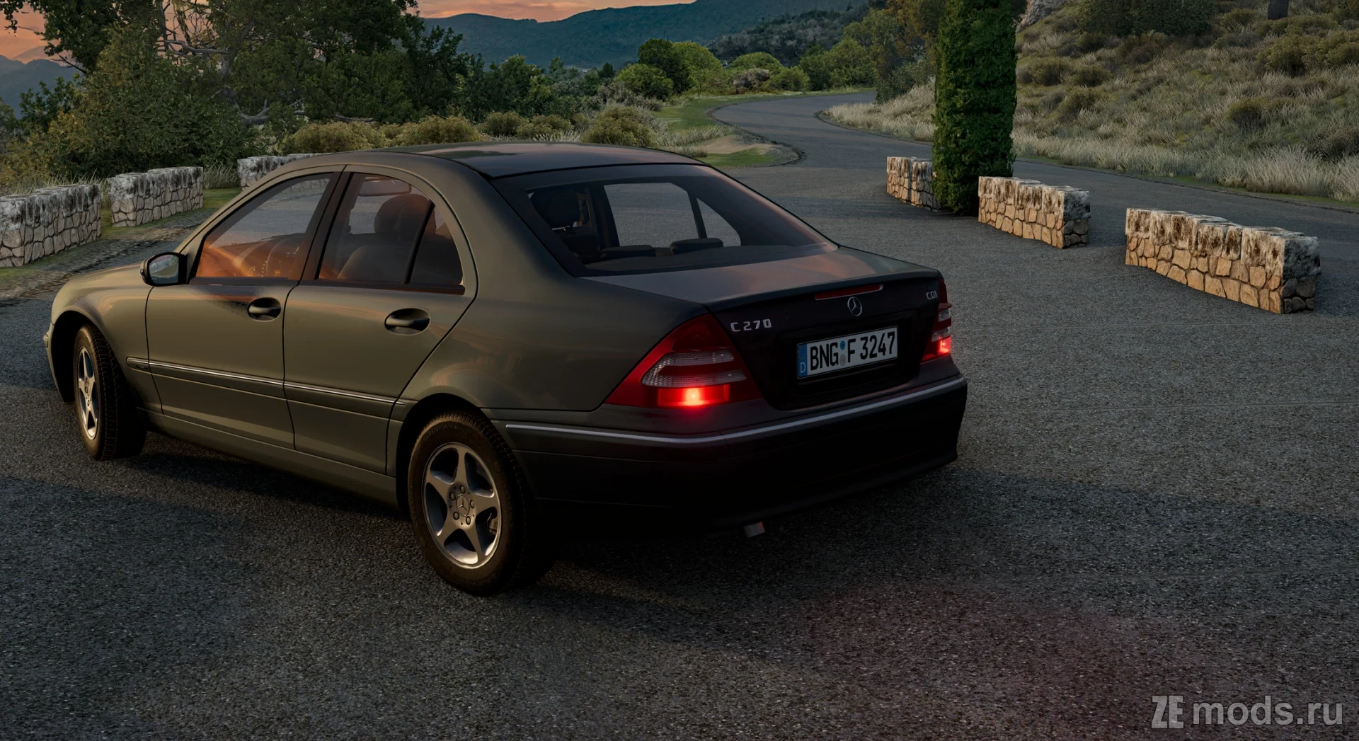 Мод Mercedes-Benz C-Class W203 (5.0) для BeamNG.drive (0.35.x)