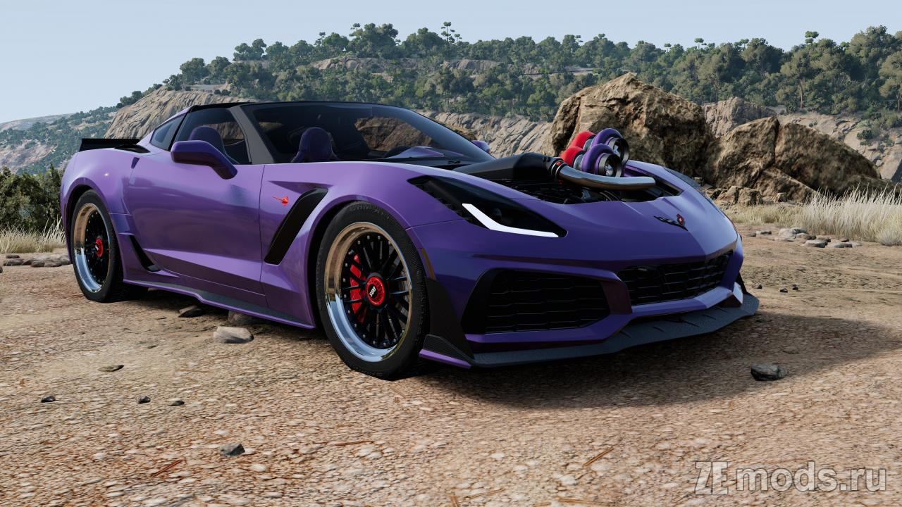 Мод Chevrolet Corvette C7 (1.2) для BeamNG.drive (0.35.x)