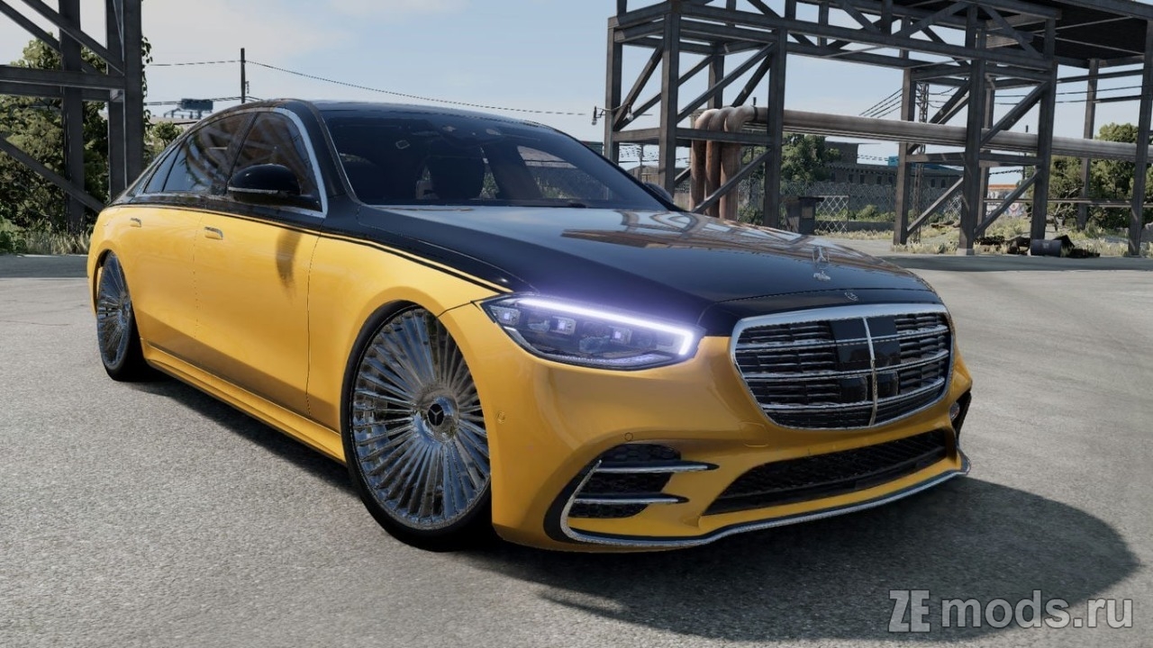 Мод Mercedes S-Class MAYBACH 2022 (1.0) для BeamNG.drive (0.35.x)