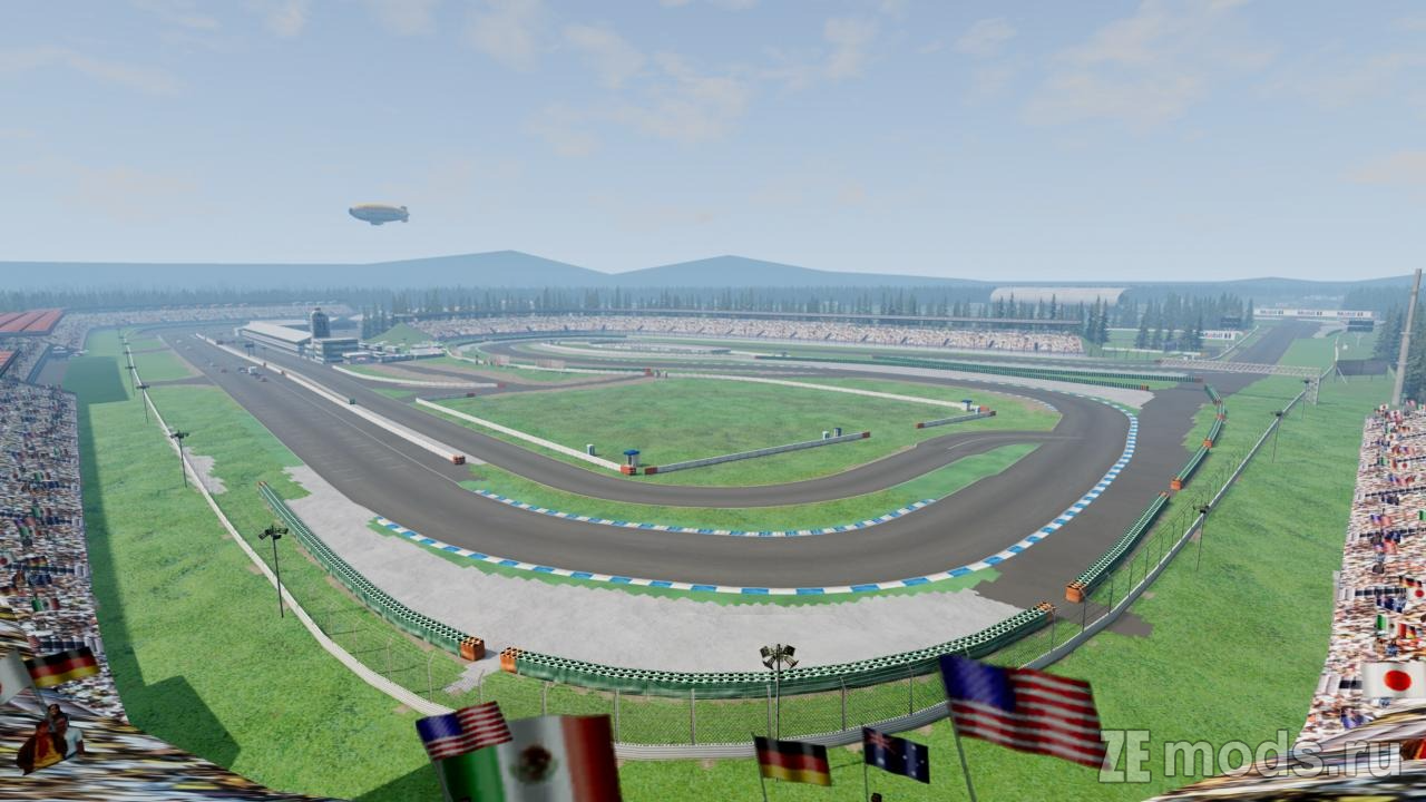 Мод Карта &quot;MBWR Hockenheimring&quot; (1.1) для BeamNG.drive (0.35.x)
