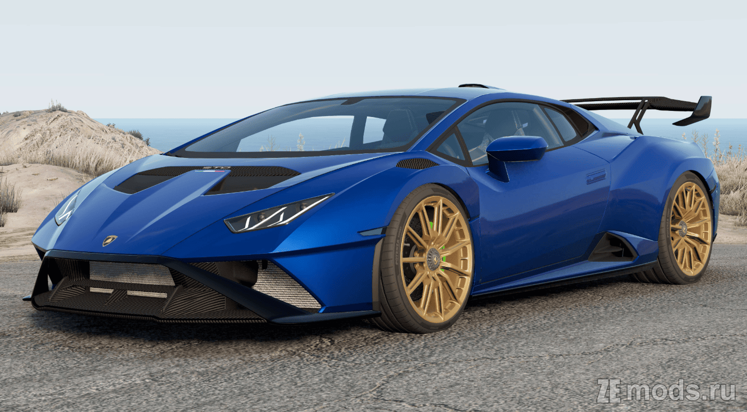 Мод Lamborghini Huracan (STO) (1.0) для BeamNG.drive (0.35.x)