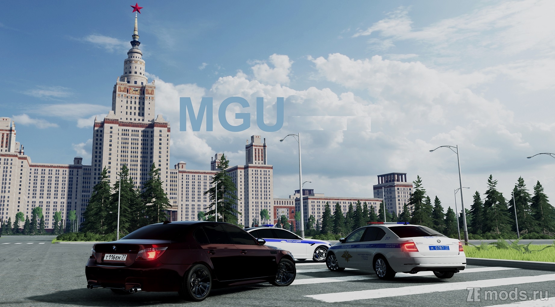 Карта "МГУ" (1.0) для BeamNG.drive (0.35.x)