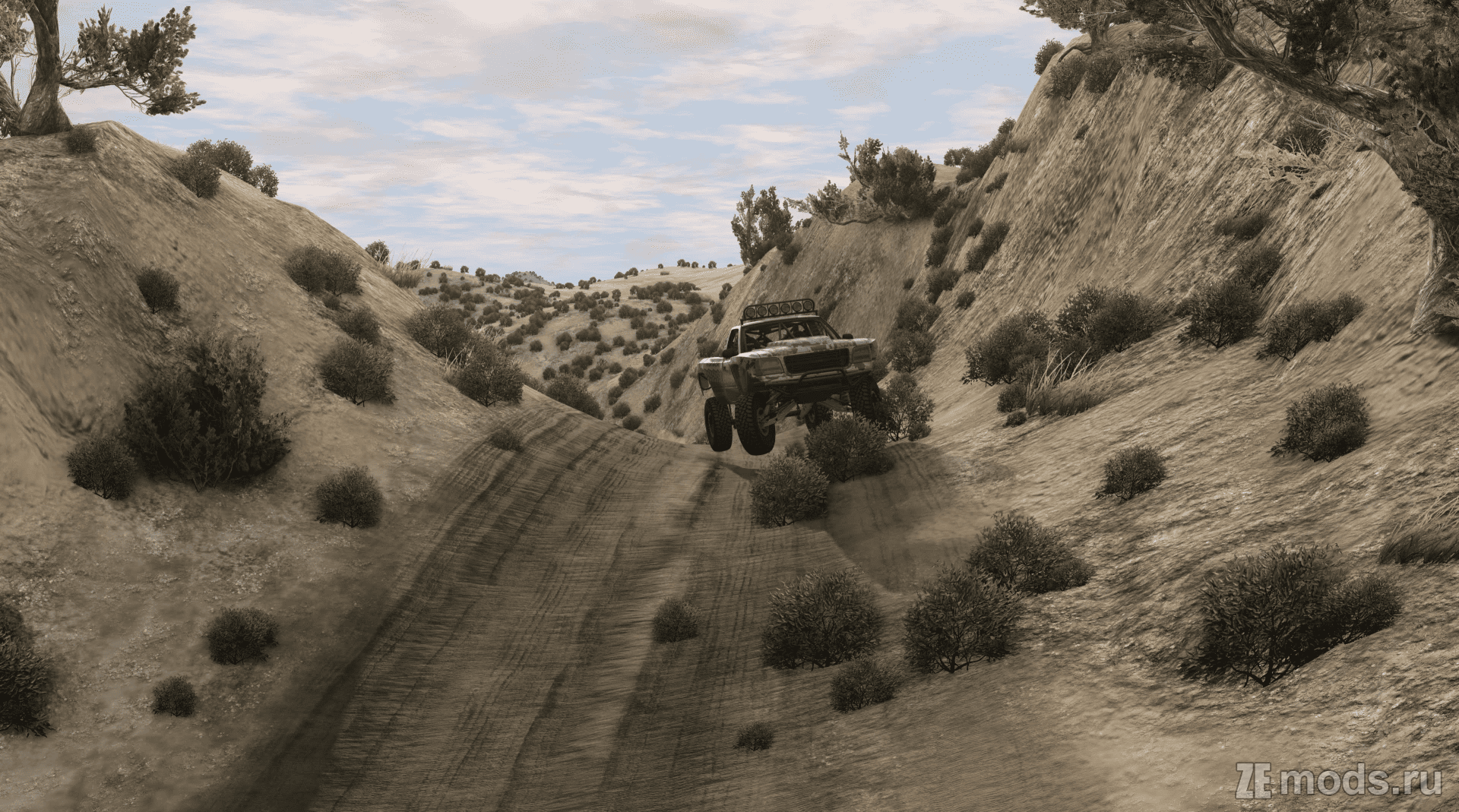 Мод Карта "REKT Ridiculous Sand Dunes" (1.1) для BeamNG.drive (0.35.x)