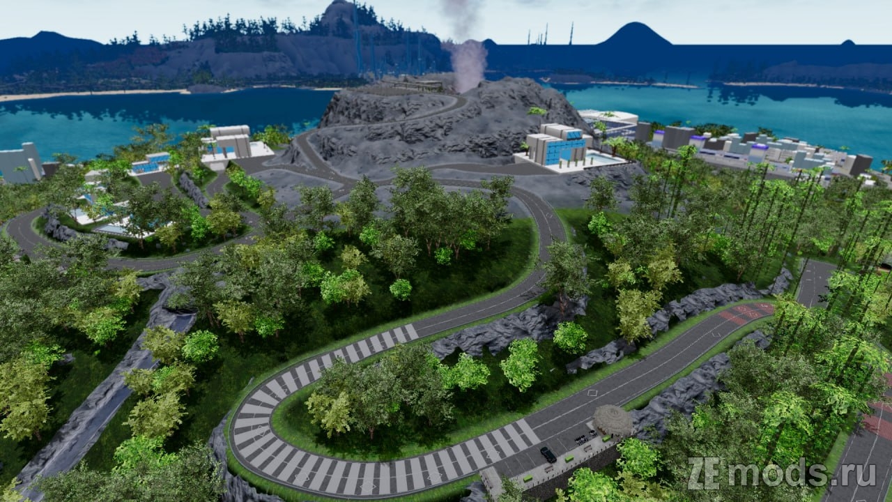 Мод Карта "Japan Island" (1.3) для BeamNG.drive (0.35.x)