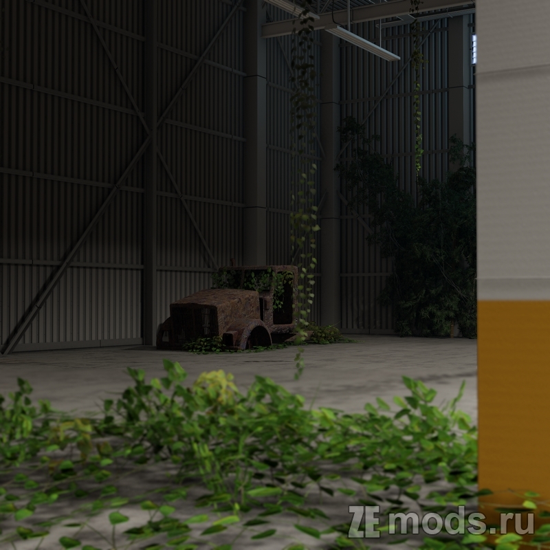 Мод Карта "Заброшенный гараж" (3.03) для BeamNG.drive (0.35.x)