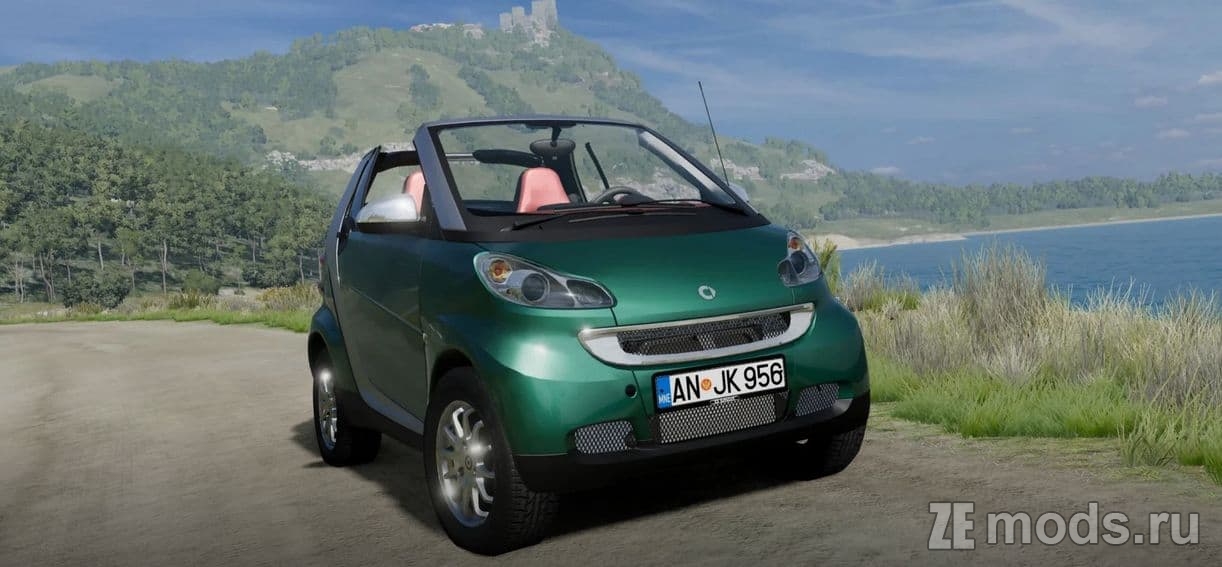 Мод Smart Fortwo 451 (2006-2014) (1.0) для BeamNG.drive (0.35.x)