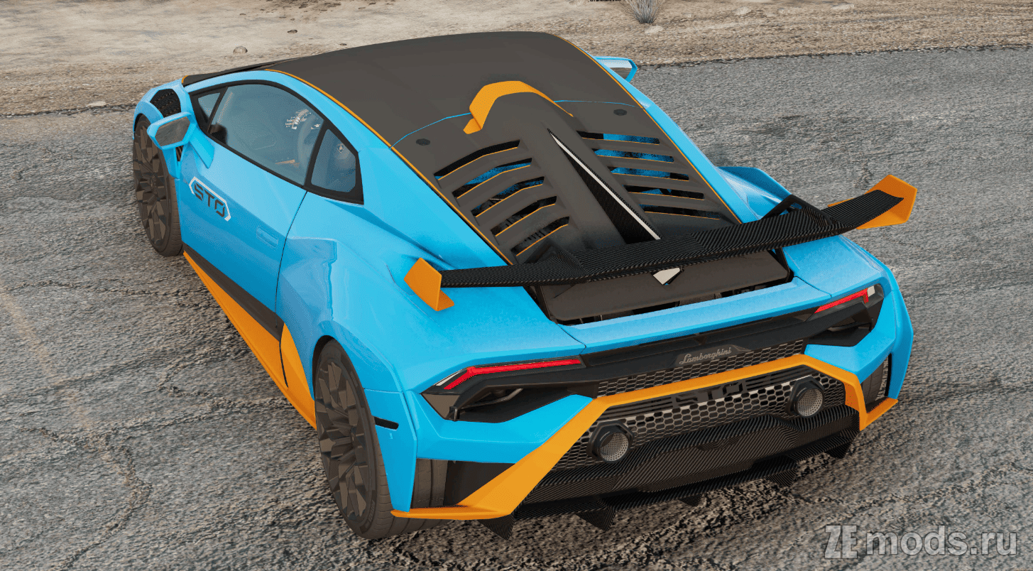 Мод Lamborghini Huracan (STO) (1.0) для BeamNG.drive (0.35.x)