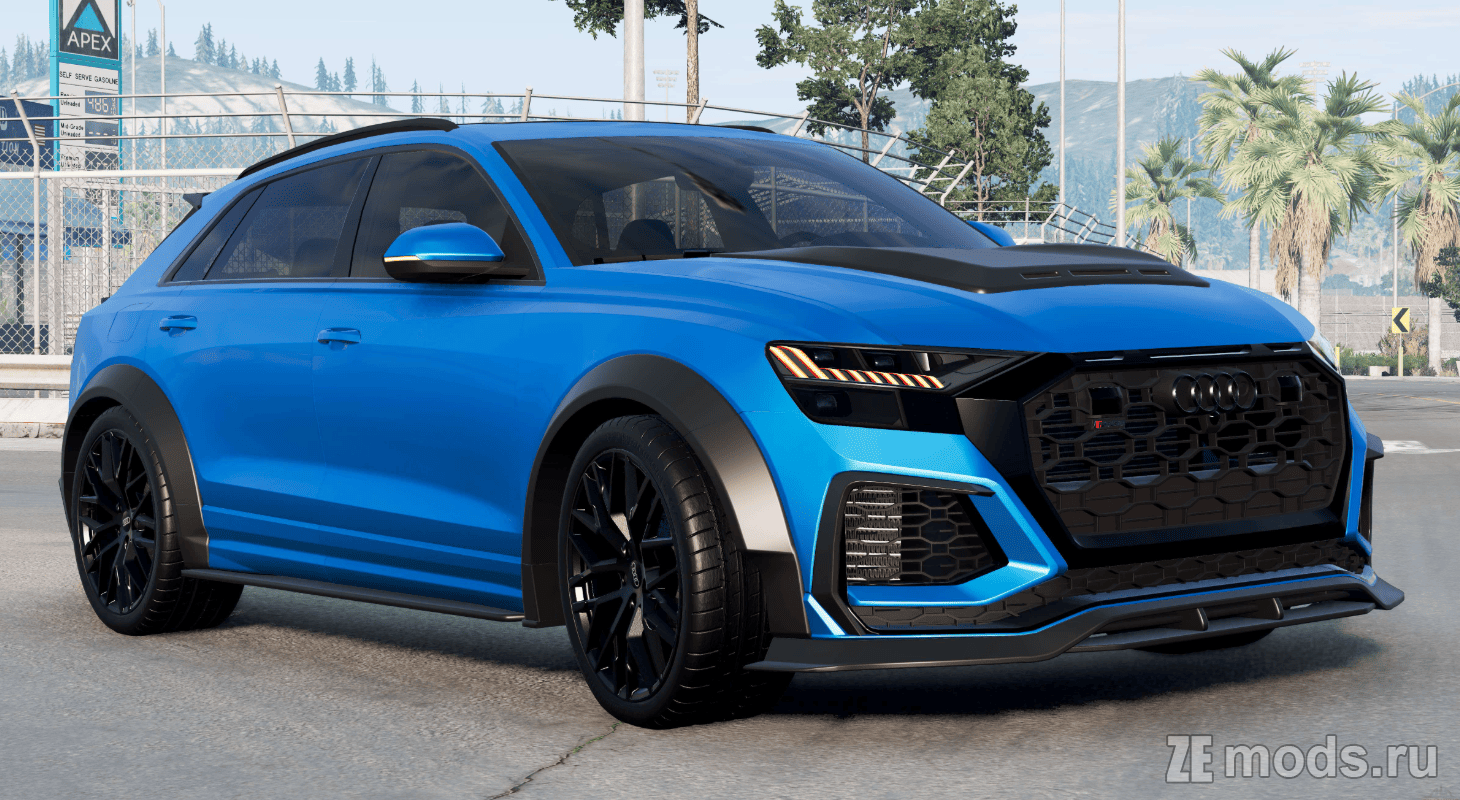 Мод Audi Q8 50 TDI Quattro S Line 2018 (1.0) для BeamNG.drive (0.35.x)