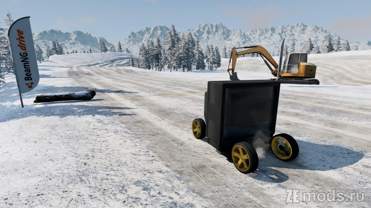 Мод Карта "Snowtrax" (0.3) для BeamNG.drive (0.35.x)