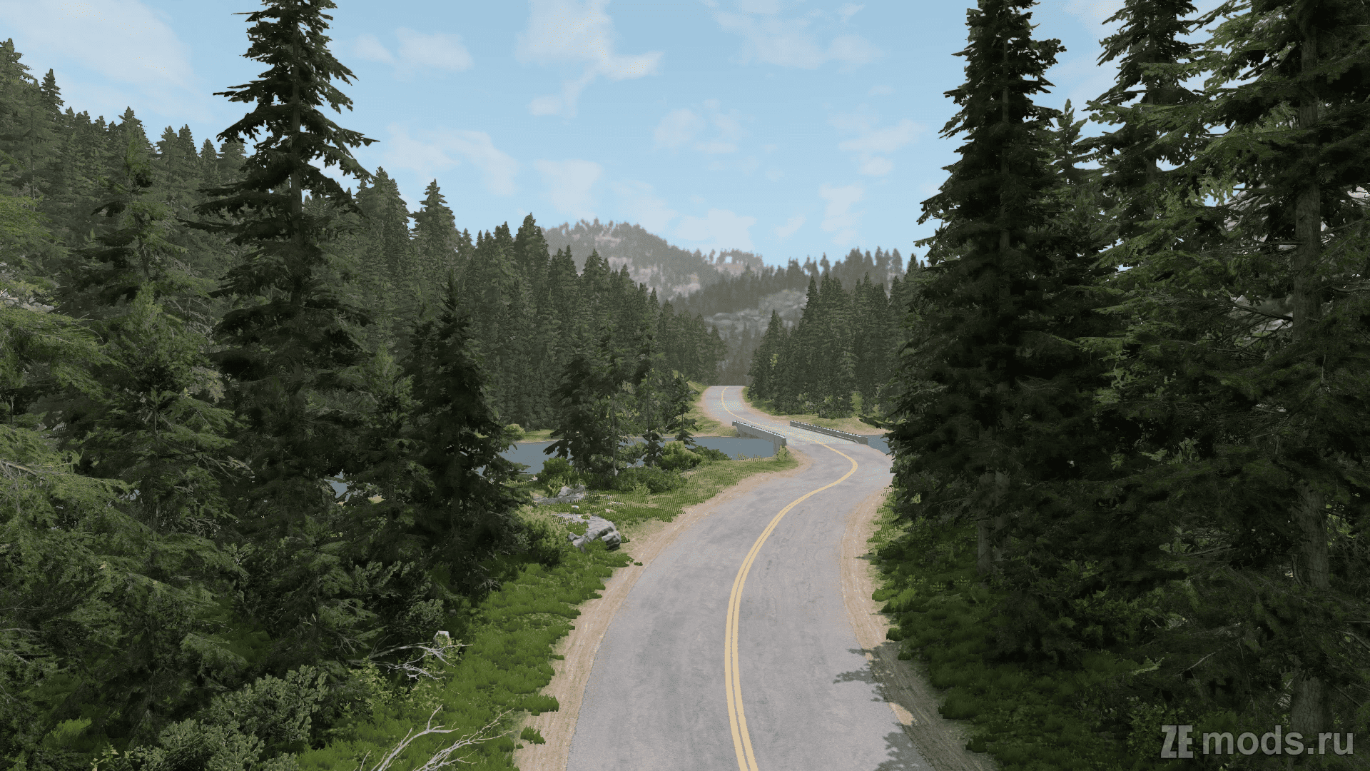 Карта "Rocky Mountains" (0.7) для BeamNG.drive (0.35.x)