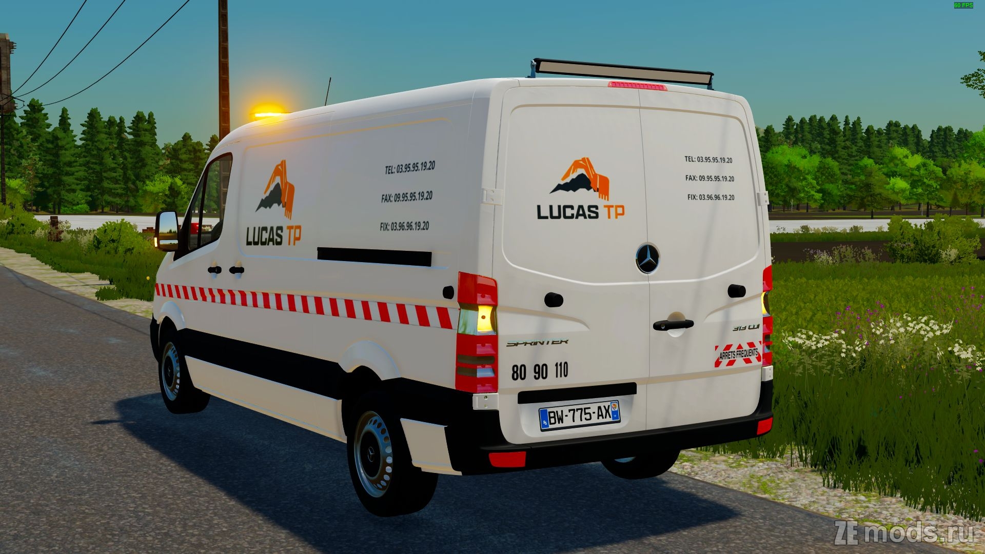 Мод Mercedes-Benz Sprinter (2.0) для Farming Simulator 22