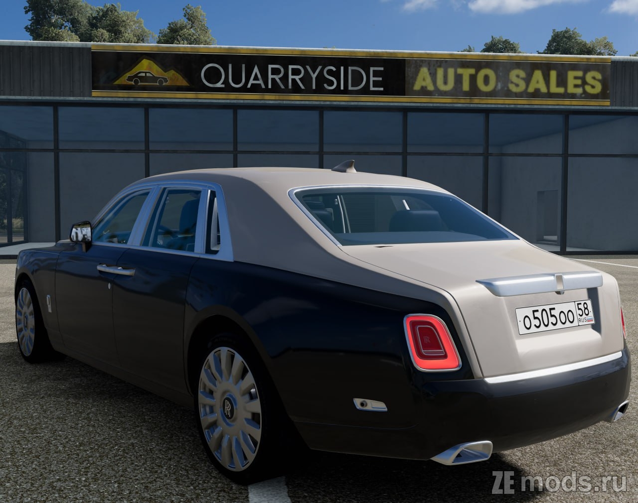 Мод Rolls-Royce Phantom 2012-2017 (1.0) для BeamNG.drive (0.35.x)