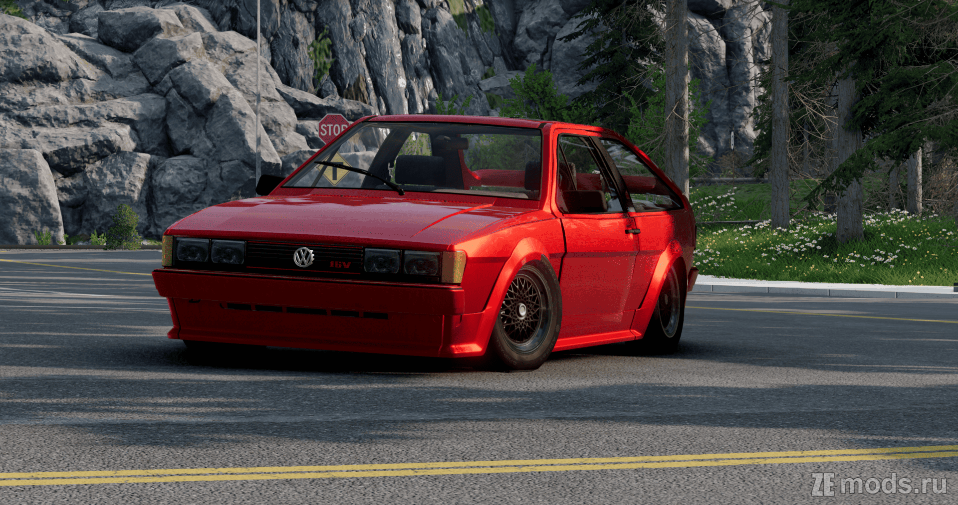 Мод Volkswagen Scirocco Remaster (1.0) для BeamNG.drive (0.36.x)