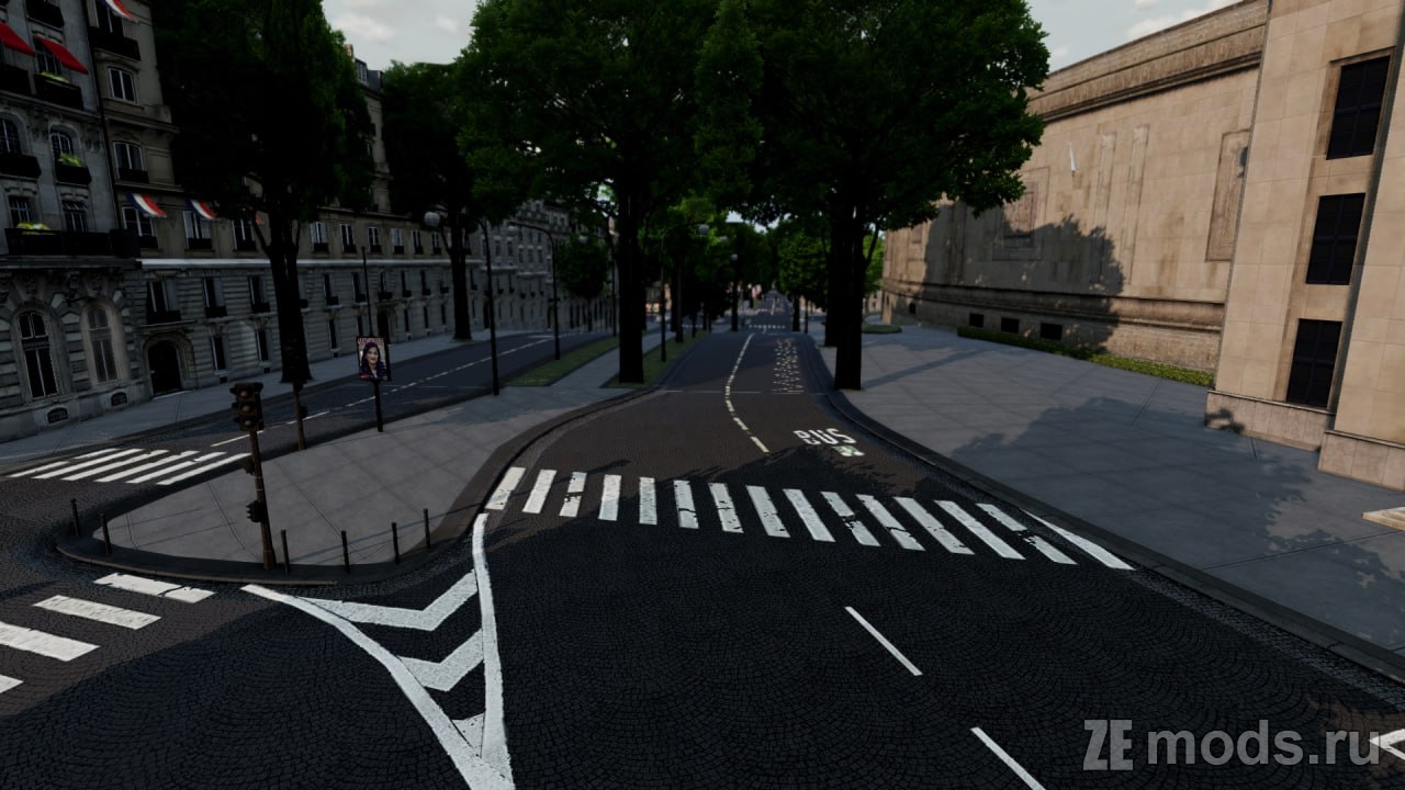 Мод Карта "Downtown Paris-France" (1.0) для BeamNG.drive (0.35.x)