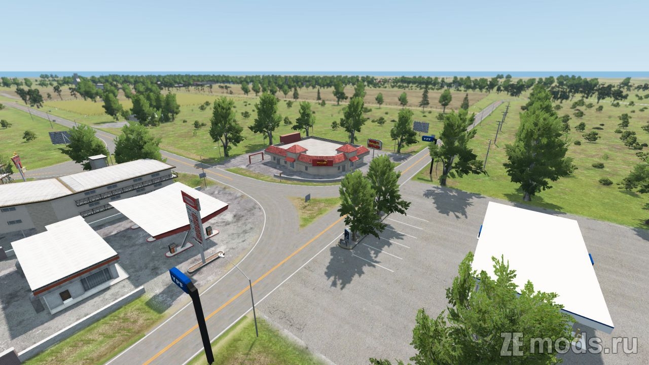 Мод Карта "Rutas Argentinas" (7.1) для BeamNG.drive (0.36.x)