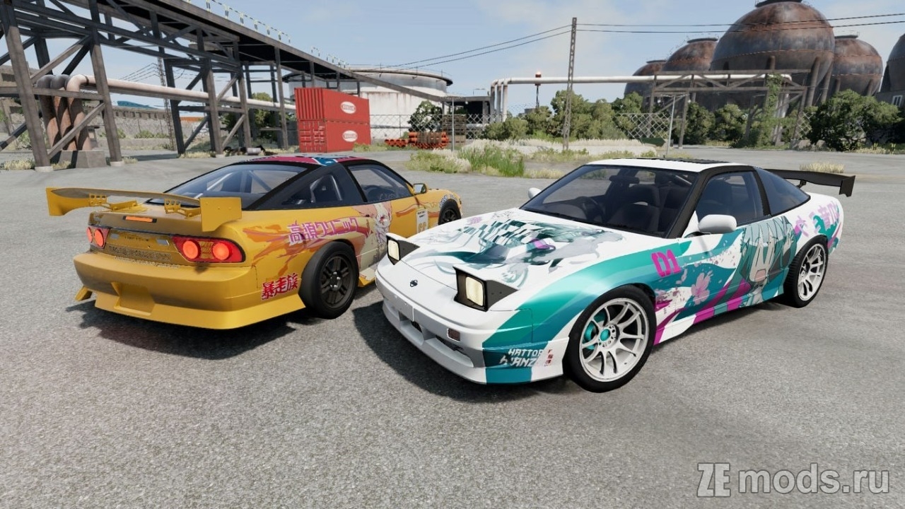 Мод Nissan 180SX CLM Rework (1.0) для BeamNG.drive (0.36.x)