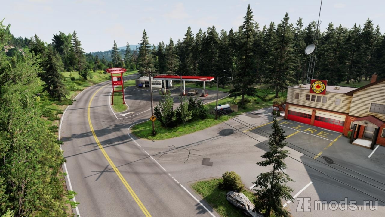 Мод Карта "East Coast Beam Life Rework" (1.2) для BeamNG.drive (0.36.x)