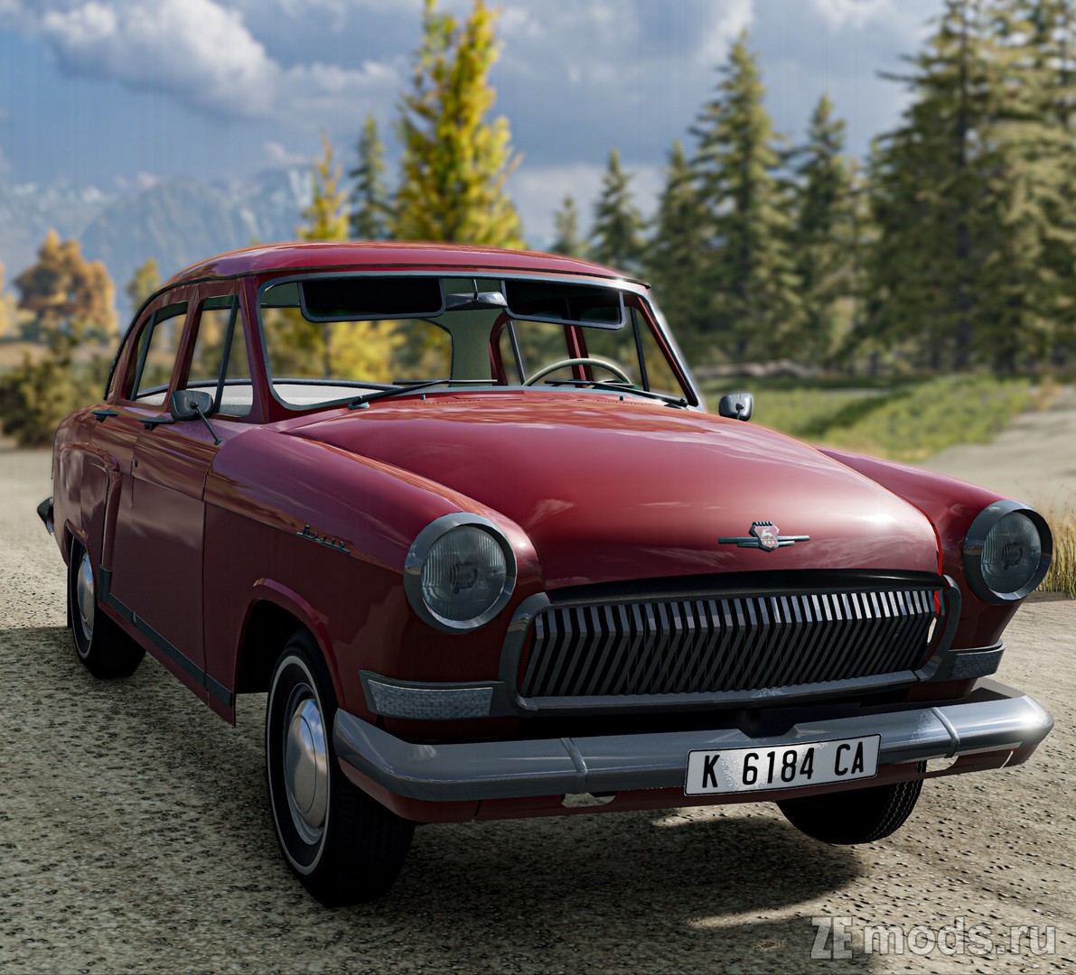ГАЗ-21 "Волга" (1.0) для BeamNG.drive (0.36.x)
