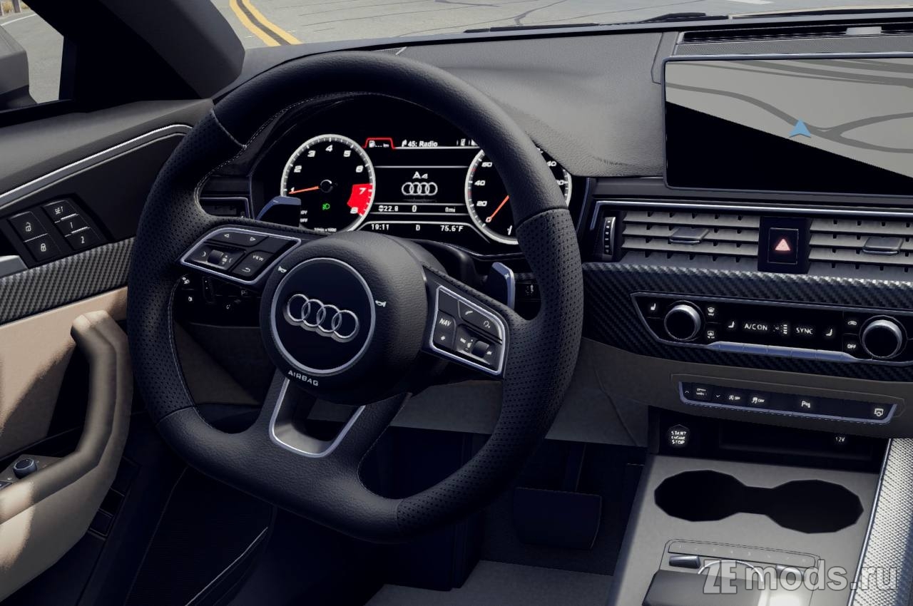 Мод Audi A4 B9 (3.0) для BeamNG.drive (0.36.x)