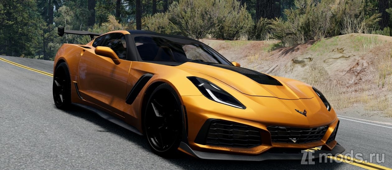Мод Chevrolet Corvette (C7) (1.9) для BeamNG.drive (0.36.x)