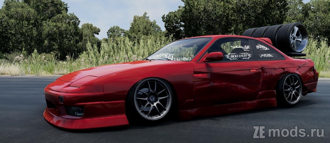 Мод Nissan Silvia S14 (1.0) для BeamNG.drive (0.36.x)