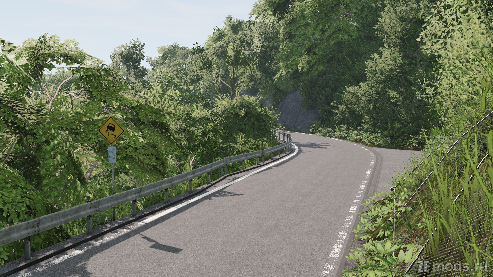 Мод Карта "Yabitsu Pass (Touge)" (1.0) для BeamNG.drive (0.36.x)