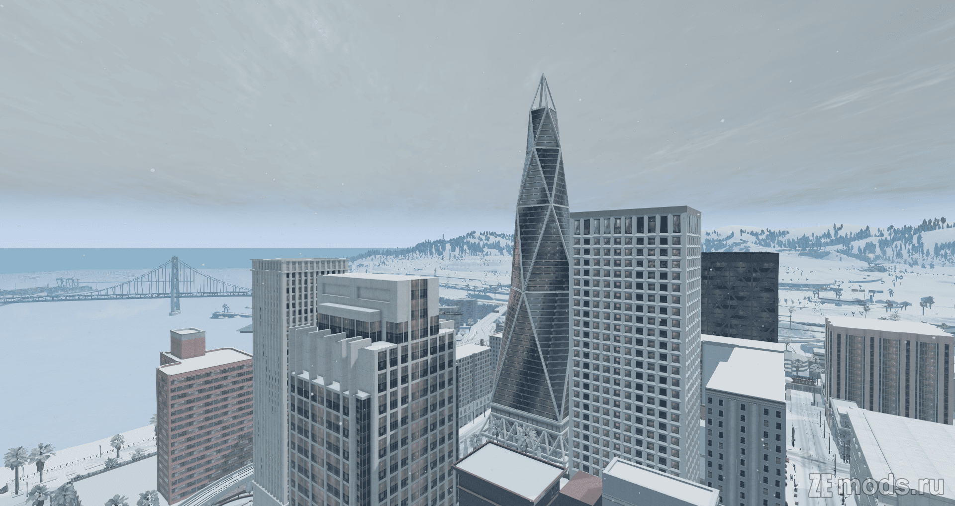 Мод Карта "Winter West Coast, USA" (0.37.1) для BeamNG.drive (0.37.x)