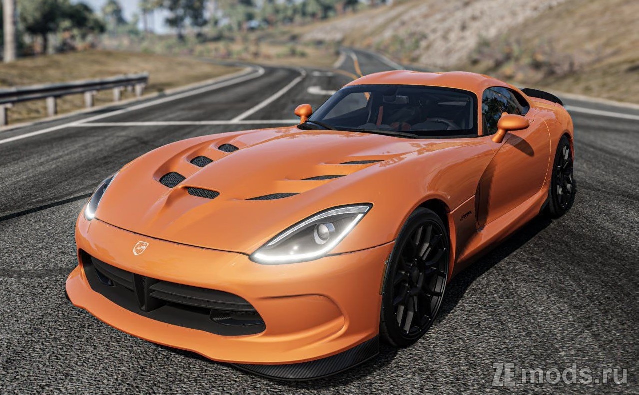 Мод Dodge Viper V (1.2) для BeamNG.drive (0.37.x)